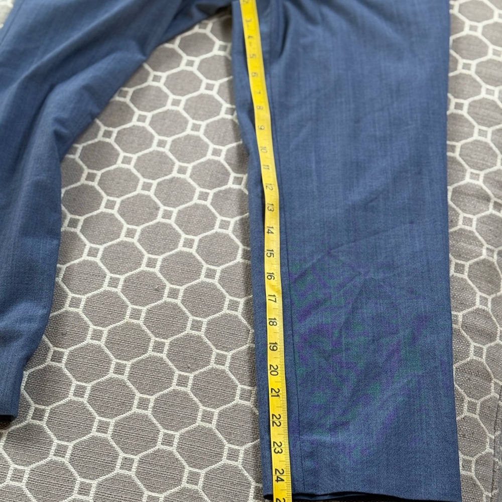 Banana Republic Light Blue Cropped Lined Trousers Size 8 - Picture 9 of 11